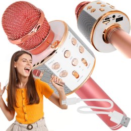 Bezprzewodowy mikrofon karaoke bluetooth dla dzieci usb głośnik