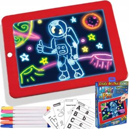 Tablet dla dzieci magiczny znikopis led tablica edukacyjna