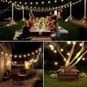 Solarkugel-gartenleuchten 50led/5m ww