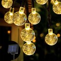 Solarkugel-gartenleuchten 50led/5m ww