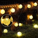 Solarkugel-gartenleuchten 50led/5m ww