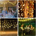 Solarkugel-gartenleuchten 50led/5m ww