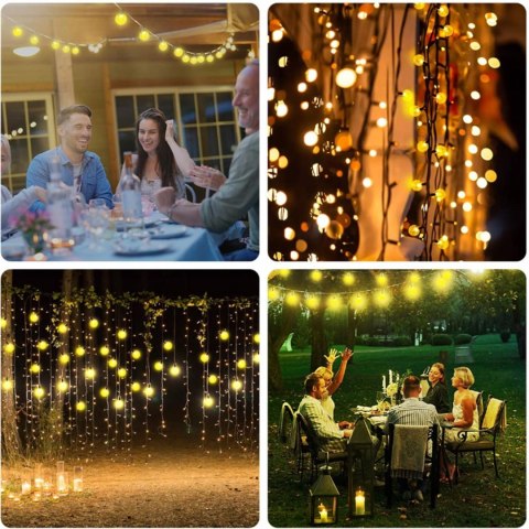 Garden lights solar balls 50led/5m ww Garden lights solar balls 50led/5m ww