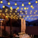 Solarkugel-gartenleuchten 50led/5m ww
