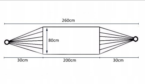 Hamak ze stelażem 1 osobowy 200*80 Hamak ze stelażem 1 osobowy 200*80