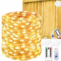 200 led usb curtain + ww remote control