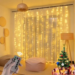 300 led usb curtain + ww remote control