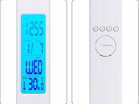 Standing desk lamp + clock + charger Standing desk lamp + clock + charger