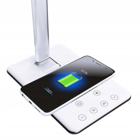 Standing desk lamp + clock + charger Standing desk lamp + clock + charger