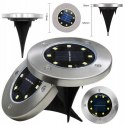 Gartenlampen solarscheibe rgb 8 led