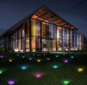 Gartenlampen solarscheibe rgb 8 led