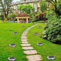 Gartenlampen solarscheibe 8 led