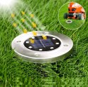 Gartenlampen solarscheibe 8 led