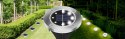 Gartenlampen solarscheibe 8 led