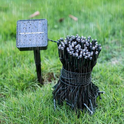 Lampki choinkowe solarne drucik 100 led ww Lampki choinkowe solarne drucik 100 led ww