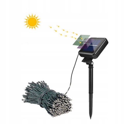 Lampki choinkowe solarne 200 led mc Lampki choinkowe solarne 200 led mc