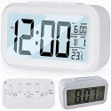 Budzik zegar cyfrowy zegarek elektroniczny led termometr kalendarz alarm