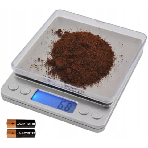 Schmuckwaage 2000g x 0,1g grau gro?) Schmuckwaage 2000g x 0,1g grau gro?)