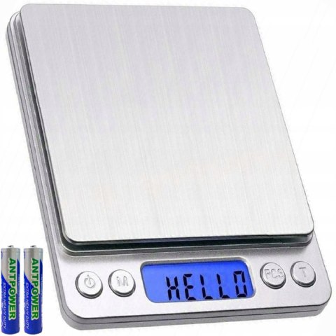 Schmuckwaage 2000g x 0,1g grau gro?) Schmuckwaage 2000g x 0,1g grau gro?)