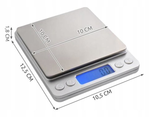 Schmuckwaage 2000g x 0,1g grau gro?) Schmuckwaage 2000g x 0,1g grau gro?)
