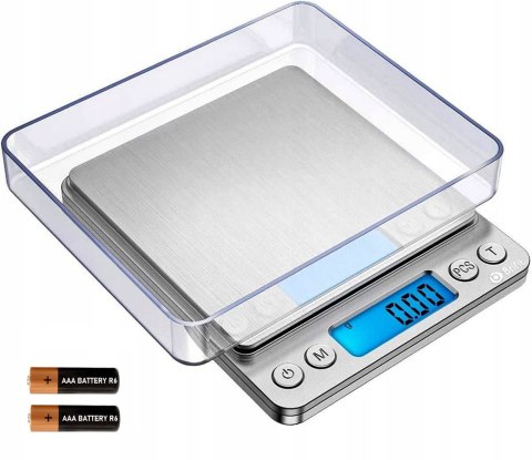 Schmuckwaage 2000g x 0,1g grau gro?) Schmuckwaage 2000g x 0,1g grau gro?)