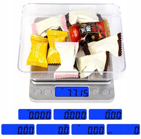 Jeweler's scale 500g x 0.01g gray large Jeweler's scale 500g x 0.01g gray large