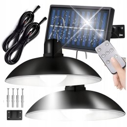 Solar garden lamp double chandelier