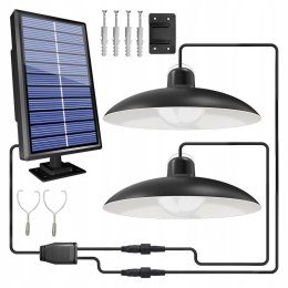 Solar garden lamp double chandelier