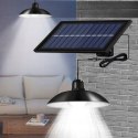 Solar-gartenlampe, doppelkronleuchter