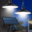 Solar-gartenlampe, doppelkronleuchter