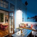 Solar garden lamp single chandelier