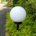 Lampki ogrodowe solar wbijana kula rgb 10 cm