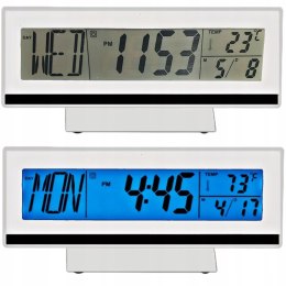 Digital alarm clock electronic clock with thermometer and date display