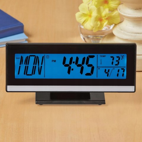 Digital alarm clock electronic clock with thermometer and date display Digital alarm clock electronic clock with thermometer and date display