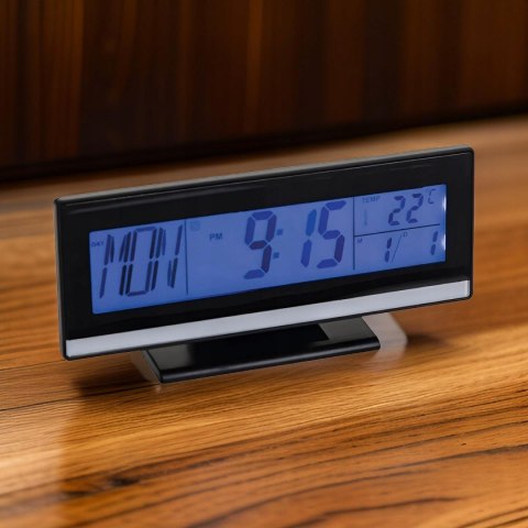 Digital alarm clock electronic clock with thermometer and date display Digital alarm clock electronic clock with thermometer and date display