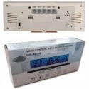 Electronic alarm clock digital with display thermometer date alarm watch
