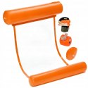 Wasserhangematte, strand- und gartenmatratze zum schwimmen, aufblasbarer pool, orange