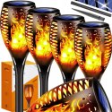Lampa solarna ogrodowa pochodnia