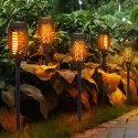 Lampa solarna ogrodowa pochodnia