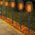 Lampa solarna ogrodowa pochodnia