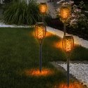 Lampa solarna ogrodowa pochodnia