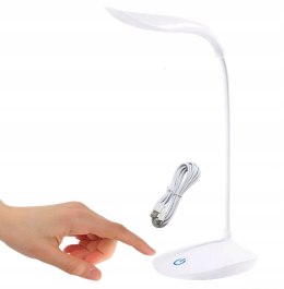 Touch-sensitive desk lamp white