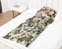 Touristischer reiseschlafsack mit kapuze, warme, leichte camo-decke mit bezug