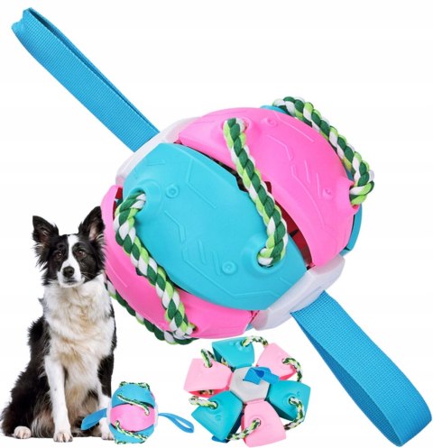Interactive toy for dog frisbee flying ball disc teeth ball