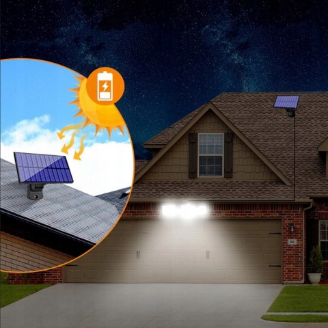Lampa solarna 3 strony split Lampa solarna 3 strony split