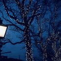 Solar christmas tree lights 200 led cw
