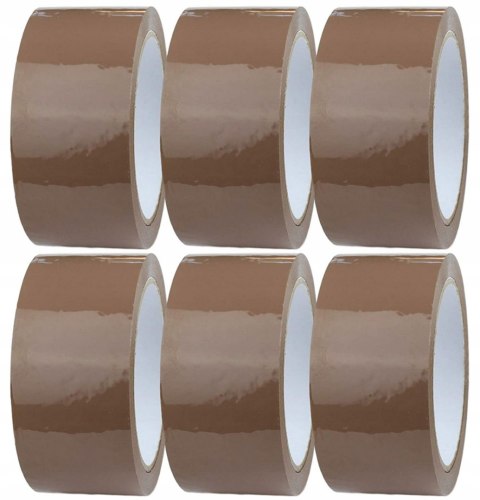 Braunes acryl-klebeband zum verpacken von kartons. 36 stuck klebeband Braunes acryl-klebeband zum verpacken von kartons. 36 stuck klebeband