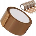Braunes acryl-klebeband zum verpacken von kartons. 36 stuck klebeband