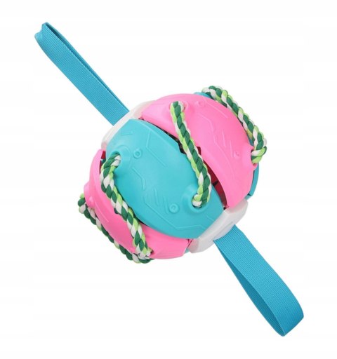 Interactive toy for dog frisbee flying ball disc teeth ball
