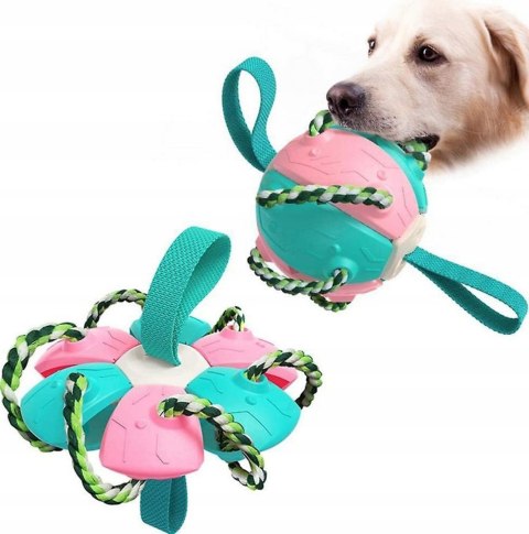 Interactive toy for dog frisbee flying ball disc teeth ball